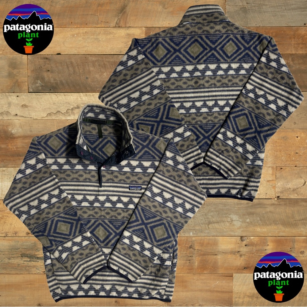 Patagonia Men’s Synchilla Snap-T Fleece Pullover Saltillo: Driftwood 1996